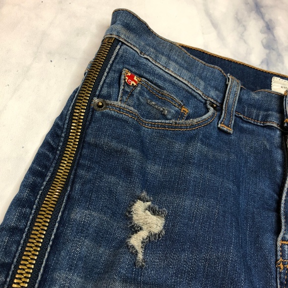 Hudson Jeans Foxy Marianne Pencil Skirt Denim Blue - Picture 8 of 8